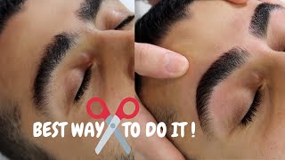 HOW TO GROOM MENS EYEBROWS [upl. by Ecnahc]