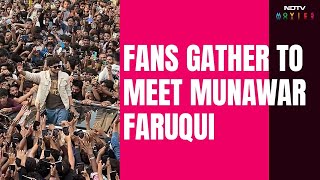 Bigg Boss 17 Winner Munawar Faruqui Receives A Grand Welcome From Fans [upl. by Hazem341]