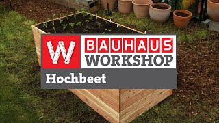 Hochbeet bauen und bepflanzen Anleitung  BAUHAUS Workshop [upl. by Nylaroc]