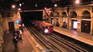 The London Underground 1938 Stock Tube Heritage Train in Action [upl. by Ariaz476]