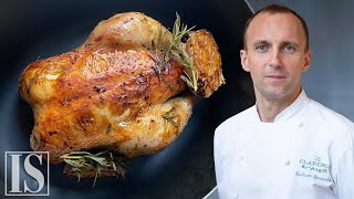 Il pollo al forno in un 2 stelle Michelin francese con Giuliano Sperandio  Le Clarence [upl. by Endo]