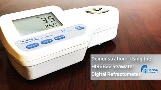 Video Demonstration Using the HI96822 Hanna Instruments Seawater Refractometer [upl. by Euqinahs]