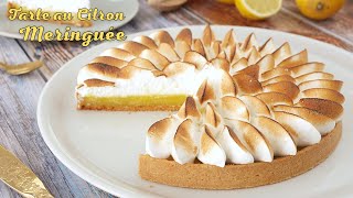 TARTE au CITRON MERINGUÉE  Recette Facile MERINGUE ITALIENNE [upl. by Urbanna598]