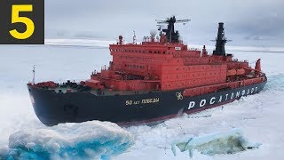 5 Ice Breaking Ships Braving the Arctic Circle [upl. by Reste]