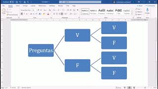 Cómo construir un diagrama de árbol en Word Ejemplo [upl. by Nandor]