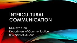 Intercultural Communication [upl. by Halpern]