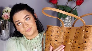 PERFUMES amp SHT I CARRY AROUND WITH ME  WHATS IN MY BAG  MCM TOTE REVIEW [upl. by Aidnahs]