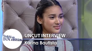 TWBA Uncut Interview Karina Bautista [upl. by Leakcim591]