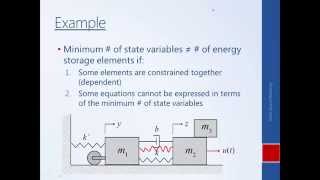 System Dynamics and Control Module 27b  Choosing State Variables [upl. by Halvaard253]