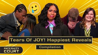 Tears Of JOY Happiest Reveals On Paternity Court Compilation  Paternity Court [upl. by Domenic]