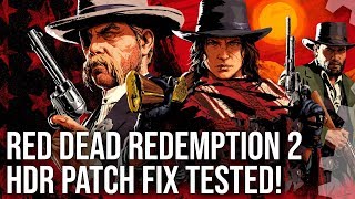 4K HDR Red Dead Redemption 2 HDR Fix Tested Plus Graphics Downgrade Analysis [upl. by Albric]