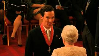 Benedict Cumberbatch handed CBE  5 News [upl. by Laon]