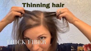 How To Get Thicker Hair By THICK FIBER I Hair Building Fibers for Women [upl. by Eleik971]