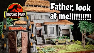 Why I CRAFTED my childhood home as a JURASSIC PARK diorama [upl. by Atalee]