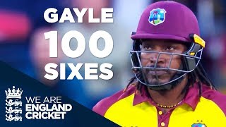 Chris Gayle Reaches 100 Sixes In Blistering 40 Off 20 Balls v England 2017  Full Highlights [upl. by Niamrahc333]