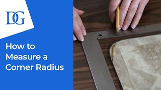 Dulles Glass  How to measure a radius corner [upl. by Bates]