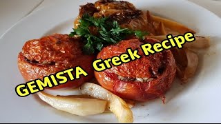 GEMISTA Greek Recipe Stuffed Veggies [upl. by Imit]