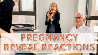 TELLING OUR FAMILY amp FRIENDS WERE PREGNANT Emotional amp Funny Reactions  Lucie Fink [upl. by Letta]