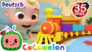 Das ZugLied  Kinderlieder und Cartoons  CoComelon  Moonbug Kids Deutsch [upl. by Arac596]