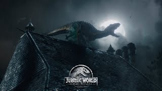 Jurassic World Fallen Kingdom  T Rex vs Helicopter vs Mosasaurus [upl. by Behnken383]