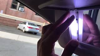 How to change LED Vanity Mirror Lights in sun visor [upl. by Guglielmo]