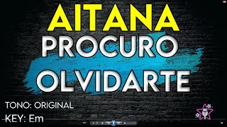 Aitana  Procuro Olvidarte  Karaoke Instrumental [upl. by Sibeal499]