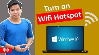 How to Create  Enable a WiFi Hotspot in Windows 10 PC Without Software  Hotspot kaise banaye [upl. by Teeter]