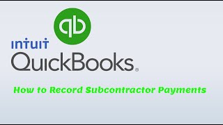 Quickbooks Online  How To Record CIS Subcontractor Payments [upl. by Nonnaehr]