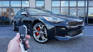 2018 KIA Stinger GT Start Up Exhaust Walkaround and Review [upl. by Caddric]