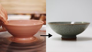 How to Make a Stoneware Pottery Bowl from Beginning to End — Narrated Version [upl. by Kenleigh]