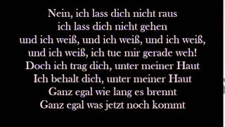 Unter meiner Haut Lyrics  Gestört aber Geil [upl. by Simonne]