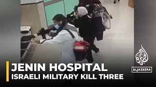 CCTV footage shows Israeli special forces infiltrating Jenin hospital [upl. by Vivle252]