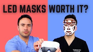 DERMATOLOGIST REVIEWS LED MASKS RED LIGHT and BLUE LIGHT [upl. by Ahsaeit]