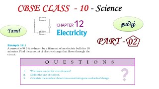 Electricity in Tamil  Part 02  Class 10 Science Physics CBSE Chapter 12 in Tamil  NCERT [upl. by Flossy993]