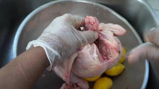 How to clean a whole chicken for roasting [upl. by Atlee]