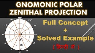 gnomonic polar zenithal projection [upl. by Lisette]