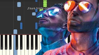 PNL  La misère est si belle Piano TutorialParoles [upl. by Wenn649]