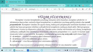 İNFORMASİYA TƏHLÜKƏSİZLİYİ Proqramın yeni mövzusu [upl. by Euqinimod]