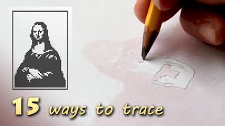 15 ways how to trace or transfer a photo image or drawing ■ Tracing Masterpieces [upl. by Jala]