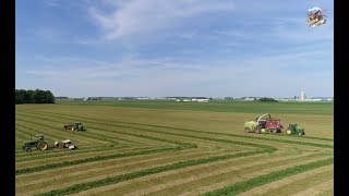 Chopping First Cutting Hay at Keller Farms near Burkettsville Ohio [upl. by Nagar865]