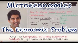 Y1 1 The Economic Problem Scarcity amp Choice [upl. by Akiraa]