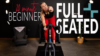 20 Minute FULL SEATED Beginner Indoor Cycling Workout [upl. by Frasquito274]