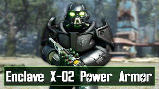 Incredible New Enclave X02 Power Armor  Fallout 4 Mod Review [upl. by Hanna]