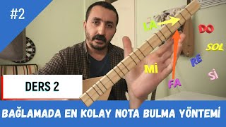 Ders 2 Kısa Sap Bağlama Üzerinde Notaların Yerleri Nasıl Bulunur En kolay Yöntem [upl. by Irwin21]