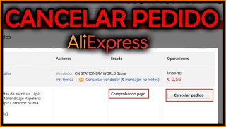 ➤ Cómo CANCELAR un PEDIDO en ALIEXPRESS 2025 [upl. by Gery]