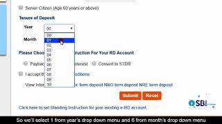 SBI RINB – How to Open an Online Recurring Deposit eRD Account [upl. by Enwahs]