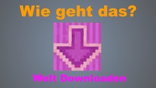 Minecraftwelt downloaden amp installieren [upl. by Artenek]