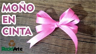 DIY♻ Como hacer un moño en cinta ☝ [upl. by Anasxor]