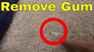 How To Remove Gum From Carpet Easily With WD40 [upl. by Arym]