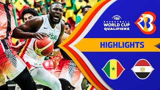 Senegal  Egypt  Basketball Highlights  FIBAWC 2023 Qualifiers [upl. by Perusse]